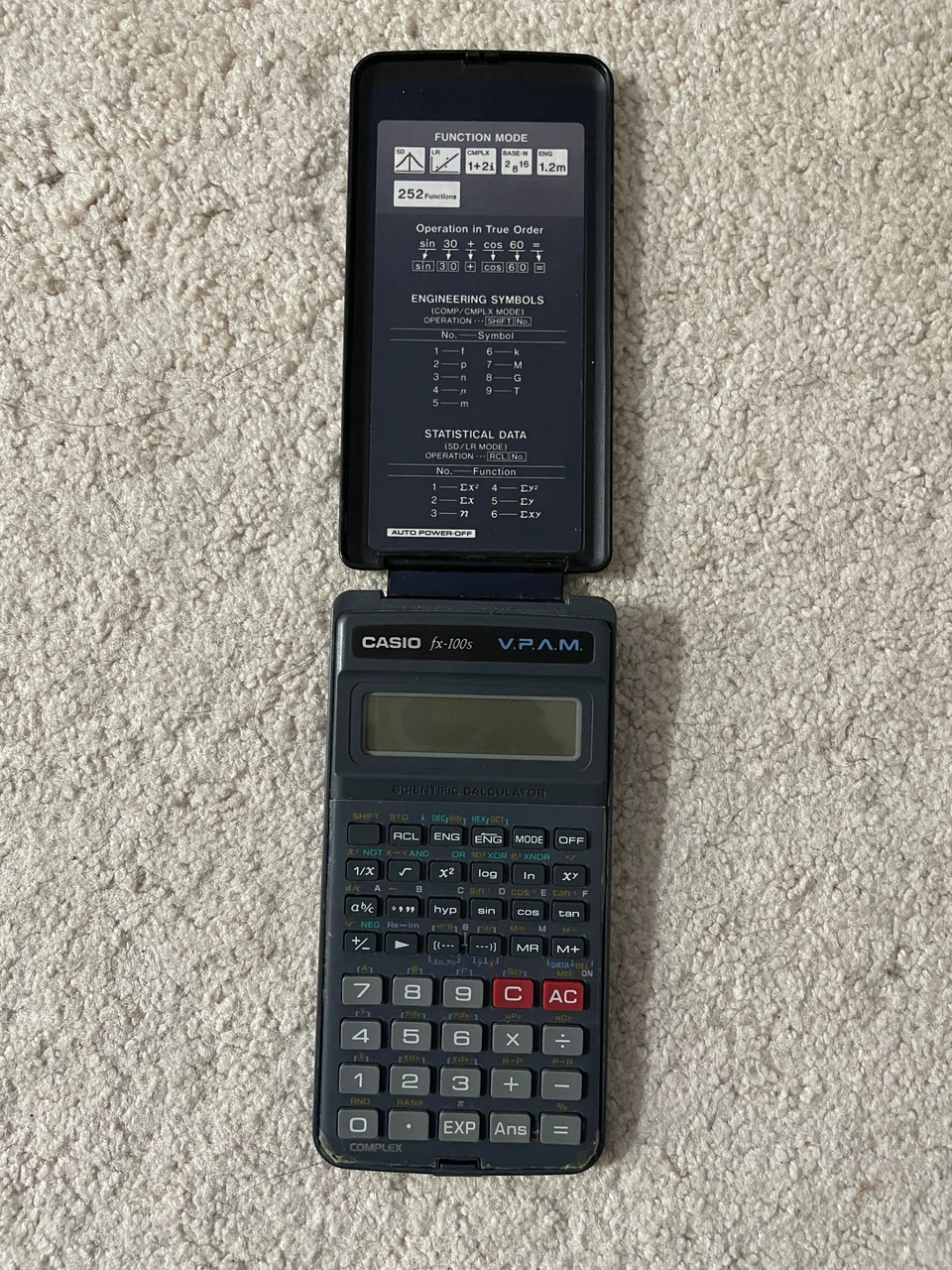 Casio fx-100s V.P.A.M. Scientific Calculator - photo 2