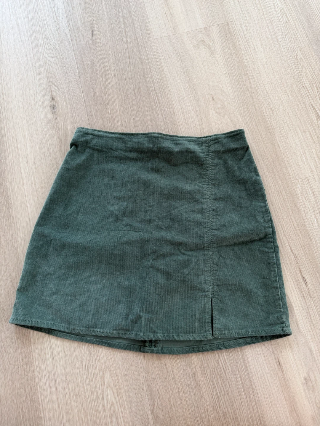 Bluenotes Green Corduroy Mini Skirt