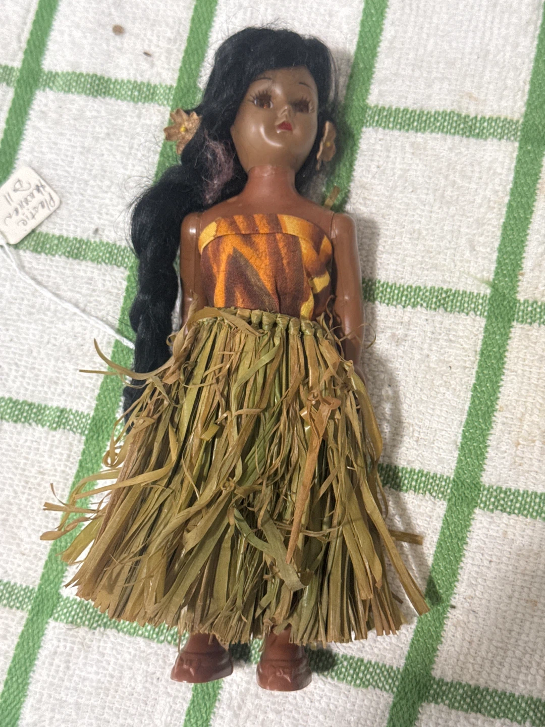 Vintage Plastic Hawaiian Doll