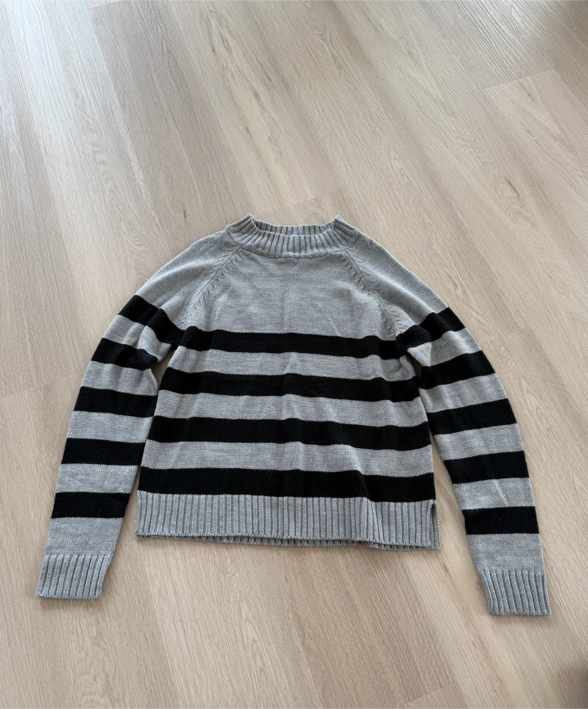OVS Grey and Black Striped Sweater