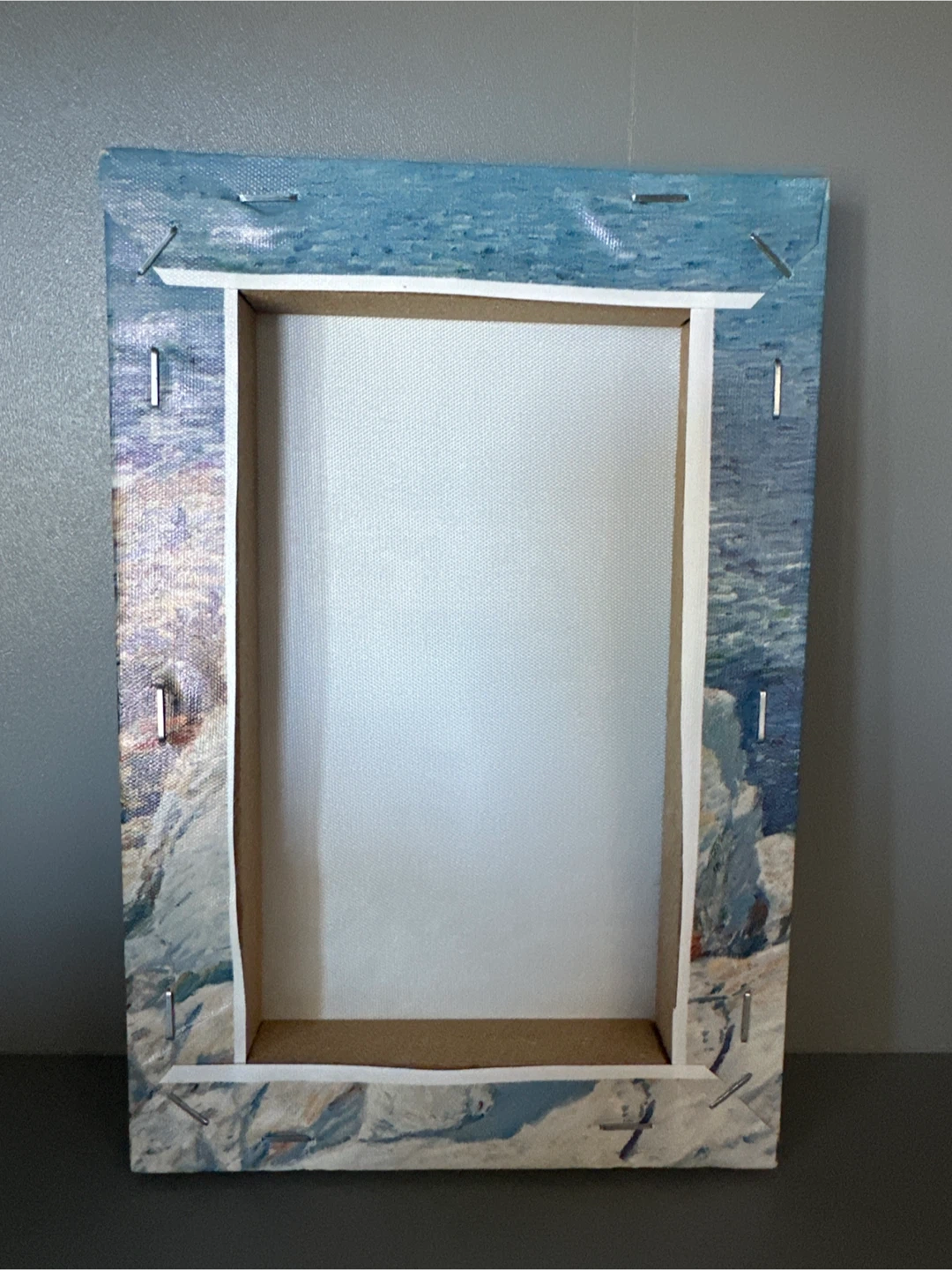 Canvas art print of woman by the sea - photo 2
