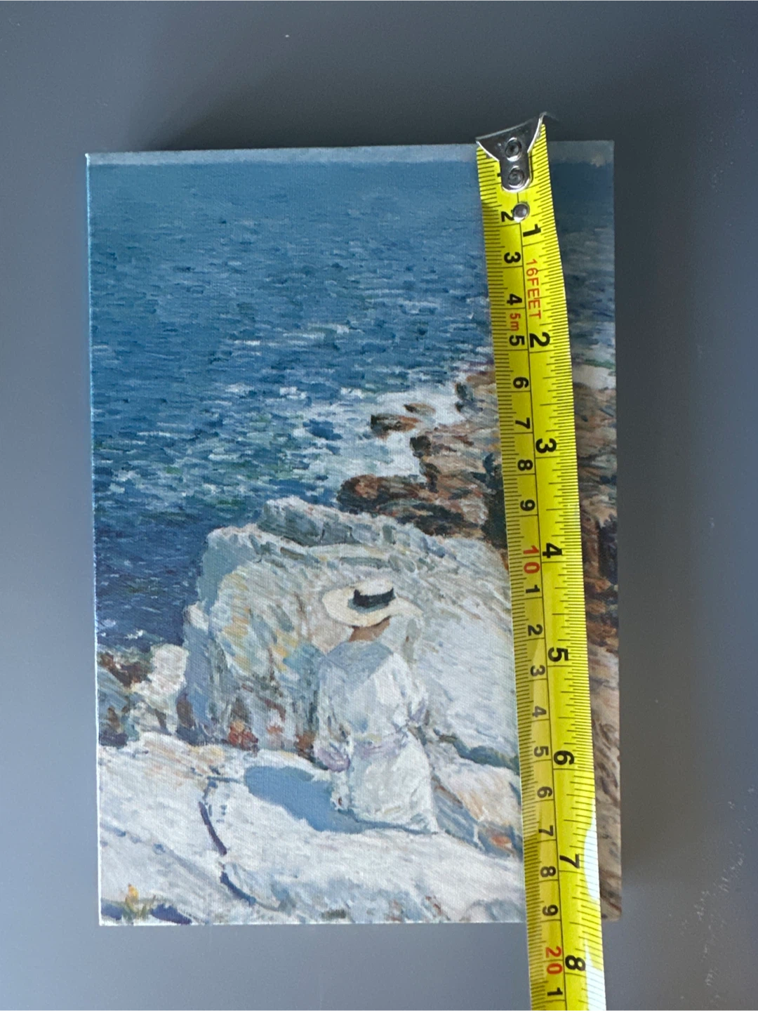 Canvas art print of woman by the sea - photo 3