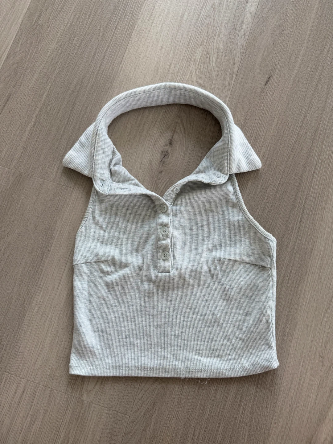 Set of 3 Ribbed Cropped Tank Tops - photo 2