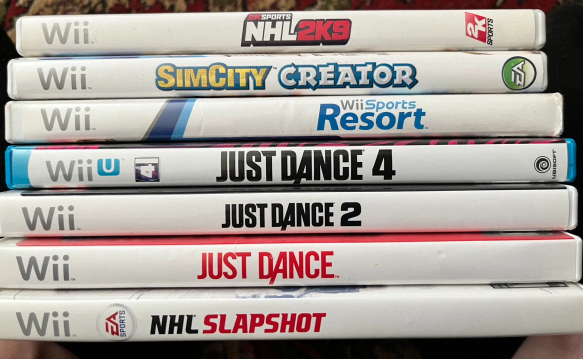 Set of 7 Nintendo Wii and Wii U Games
