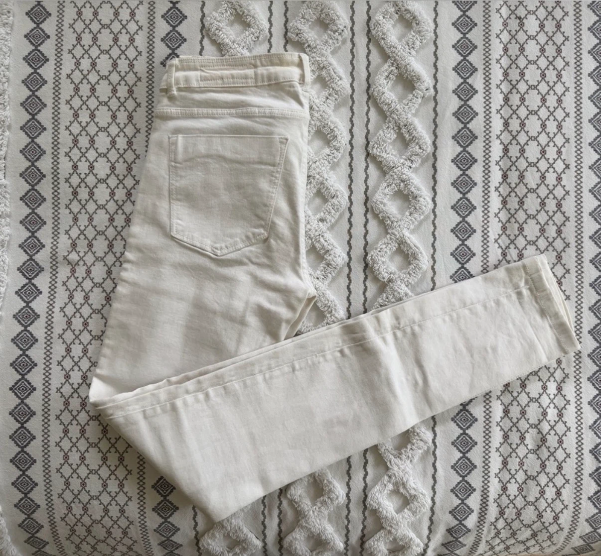 Y2K Zara Low Rise White Skinny Jeans