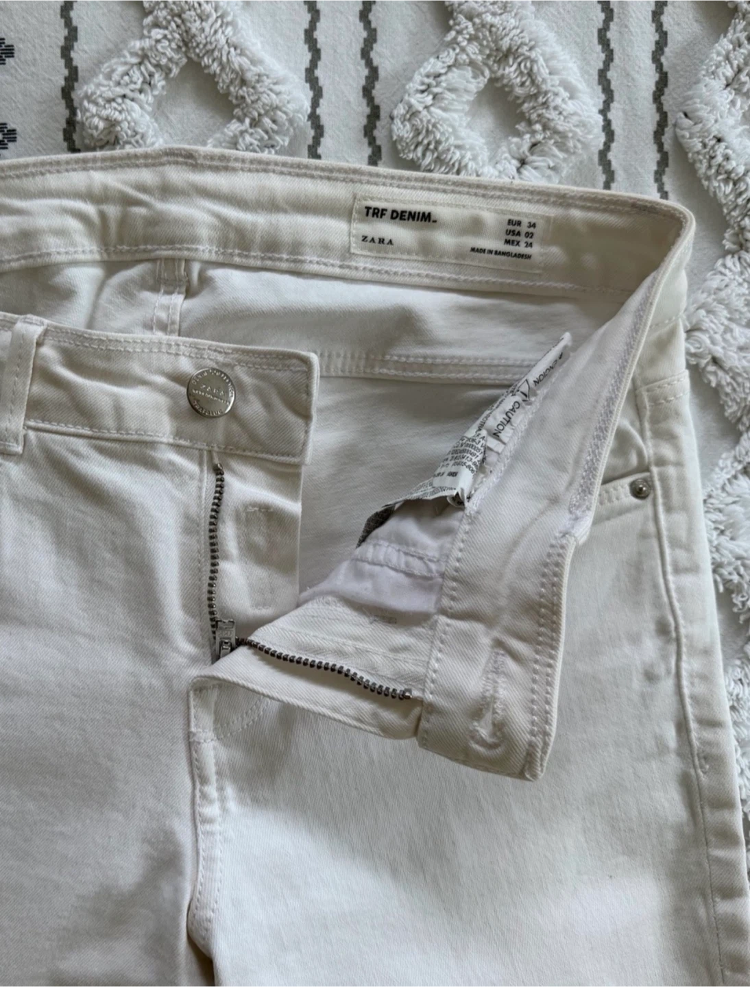 Y2K Zara Low Rise White Skinny Jeans - photo 4