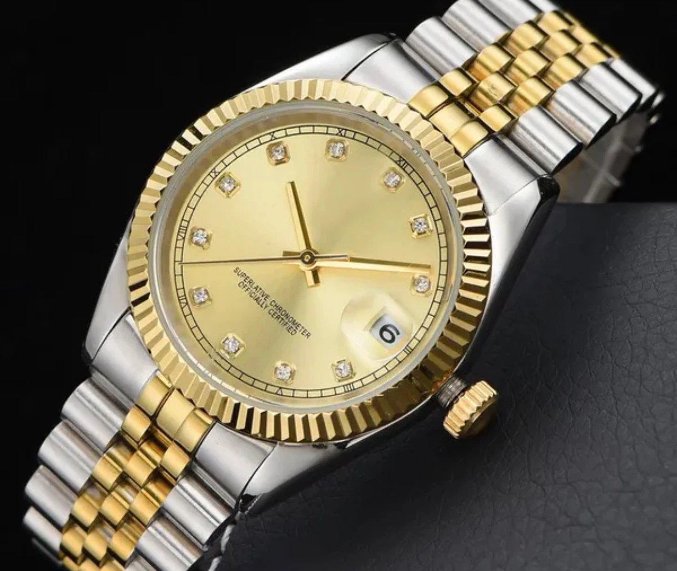 Two-Tone Analog Wristwatch - photo 2
