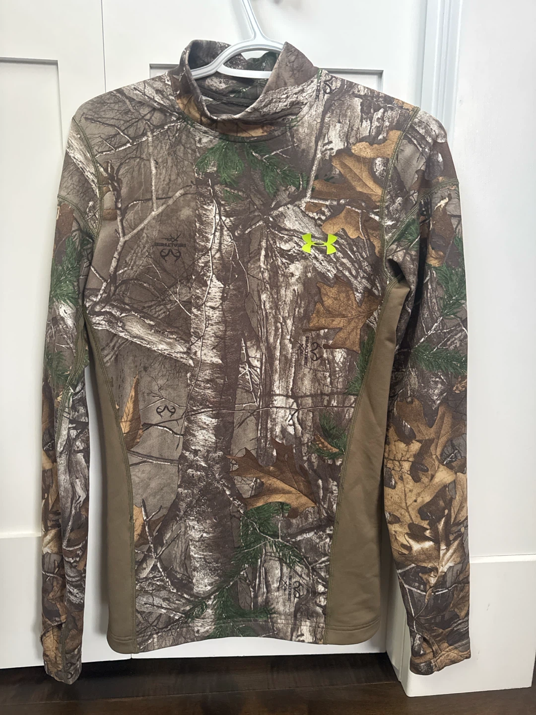 Under Armour ColdGear Camo Mock Neck Shirt