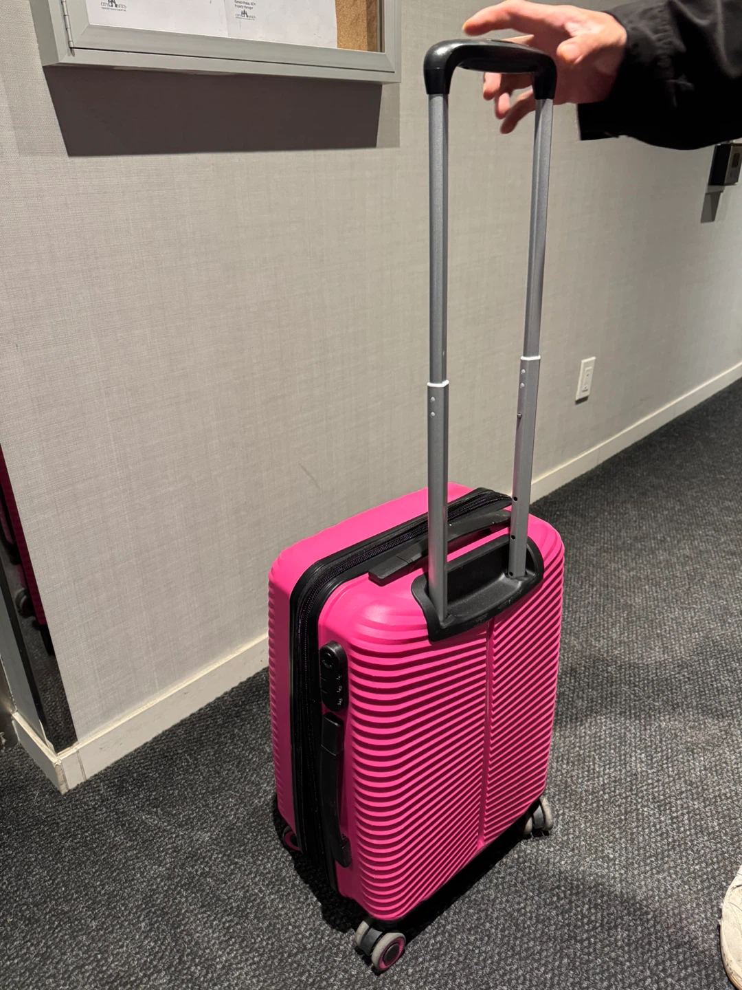 X-Press New York Pink Carry-On Luggage - photo 3
