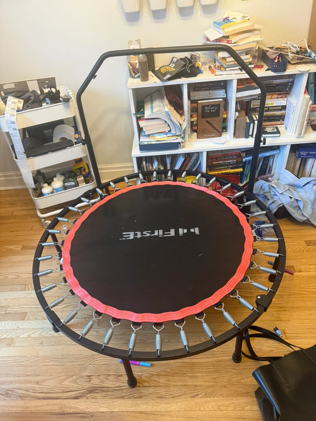 FirstE 48” Fitness Trampoline / Rebounder with Adjustable Handle - photo 2