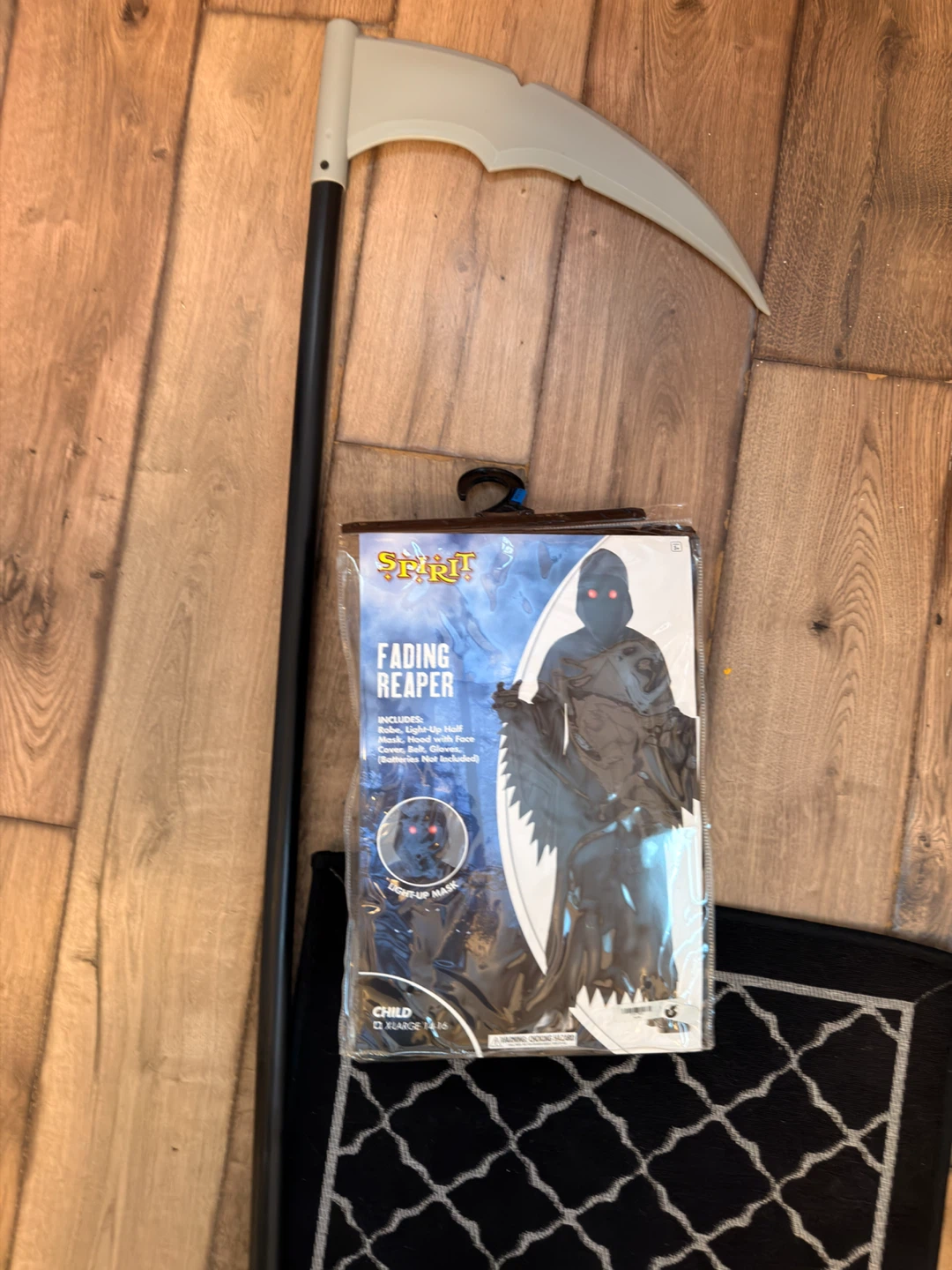 Spirit Fading Reaper Costume Child XL 14-16 with Scythe