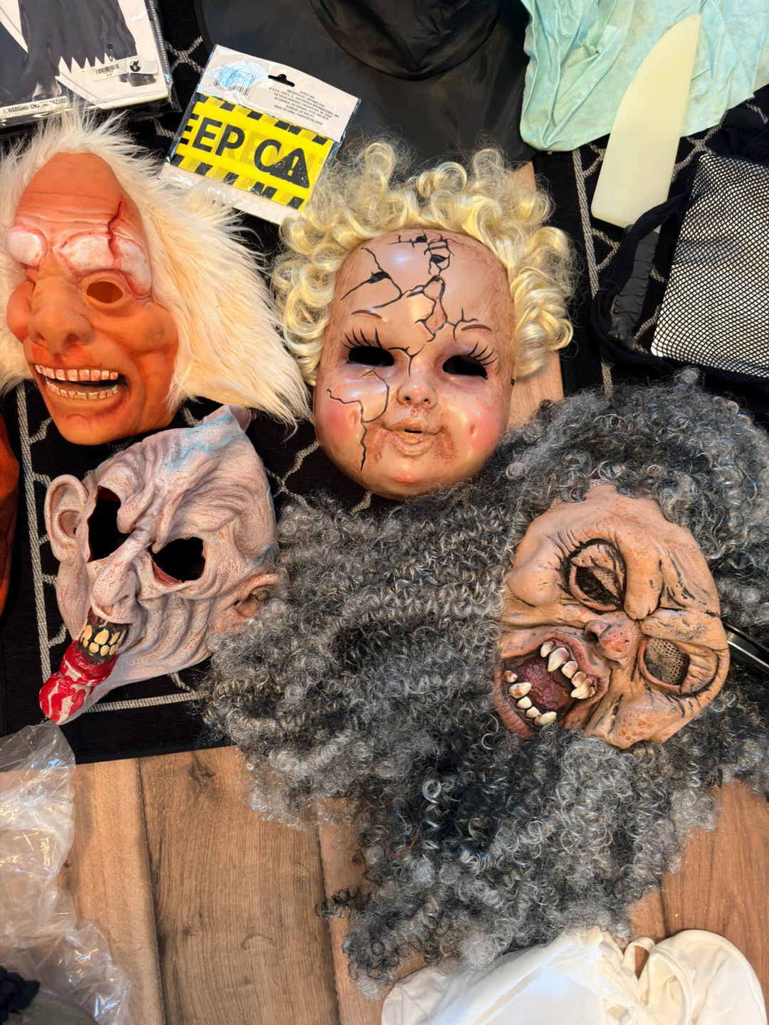 Set of 4 Halloween Character Masks