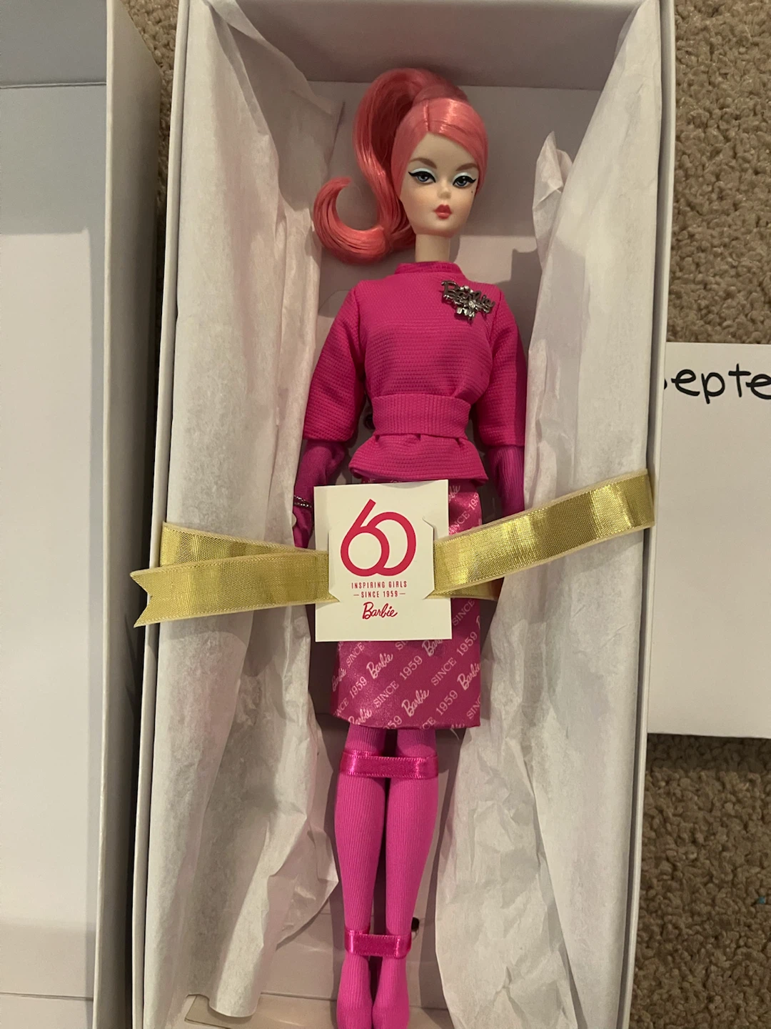 Proudly pink silkstone Barbie rare
