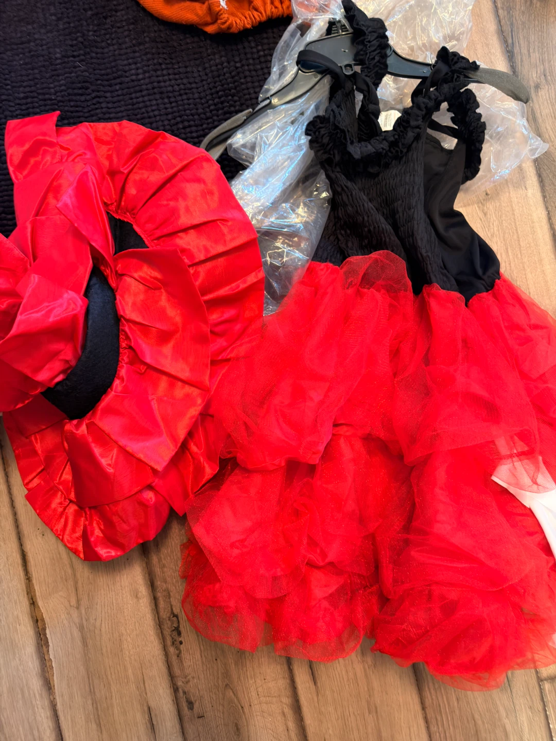 Red and Black Spanish Dancer Costume