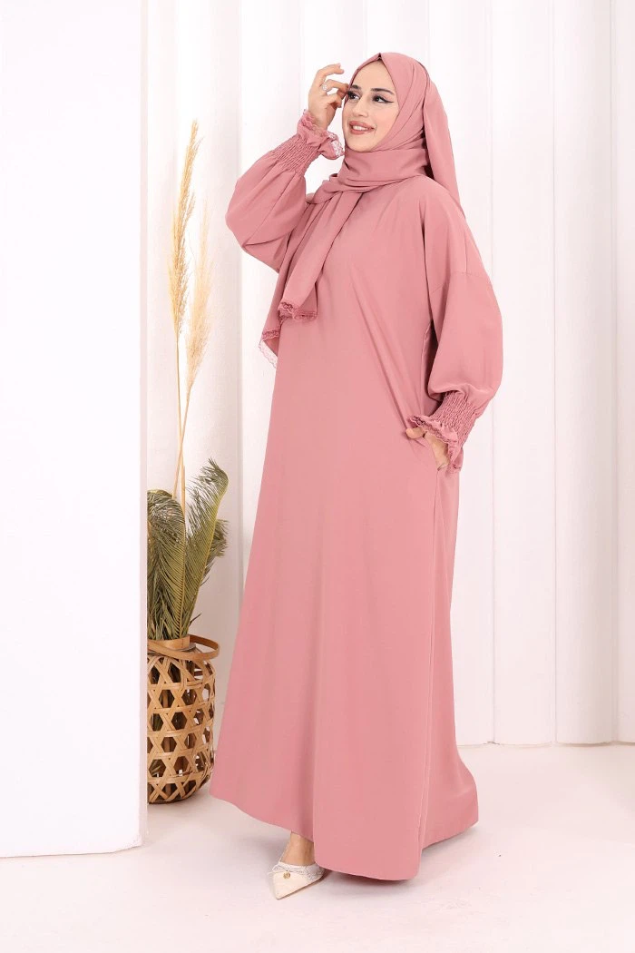 Abaya with Matching Hijab