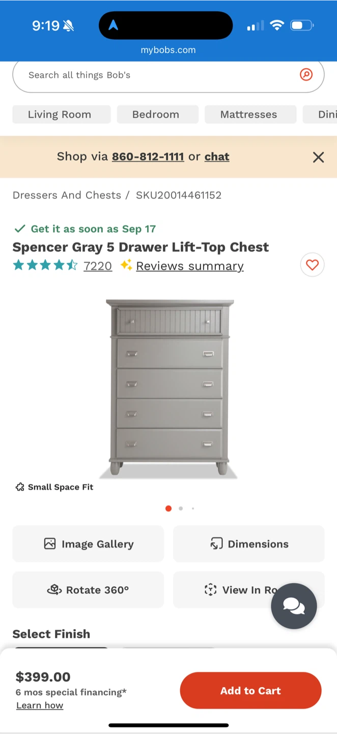 Bob's Discount Furniture Spencer full Storage Bed and dresser - photo 2