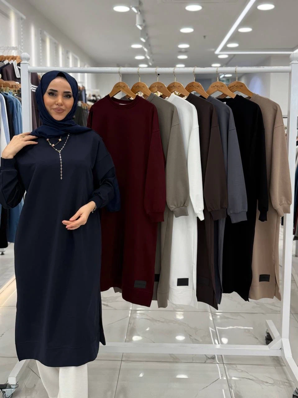 Camelva Fashion Longline Sweatshirt Tunic - photo 2