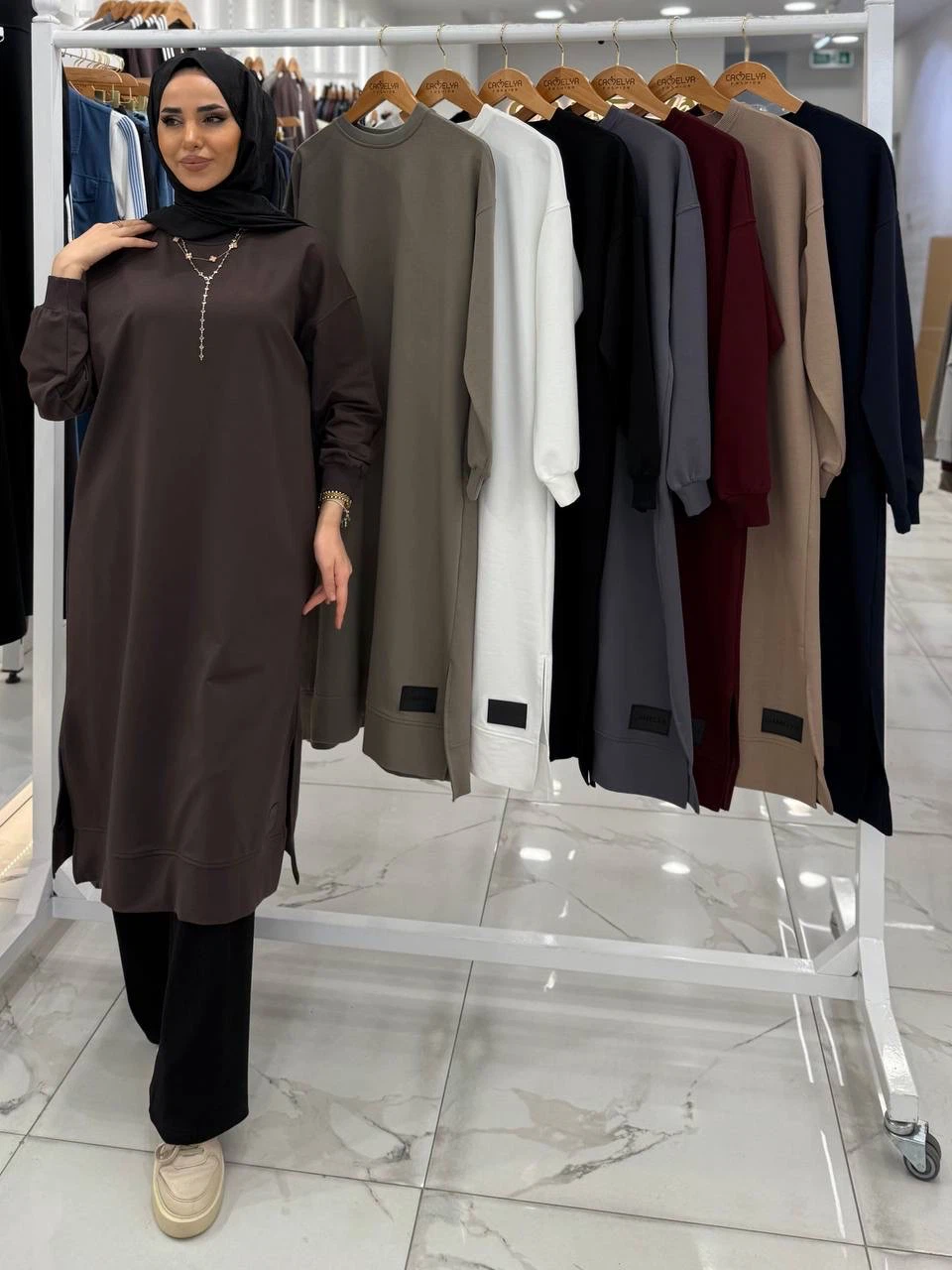 Camelva Fashion Longline Sweatshirt Tunic - photo 3