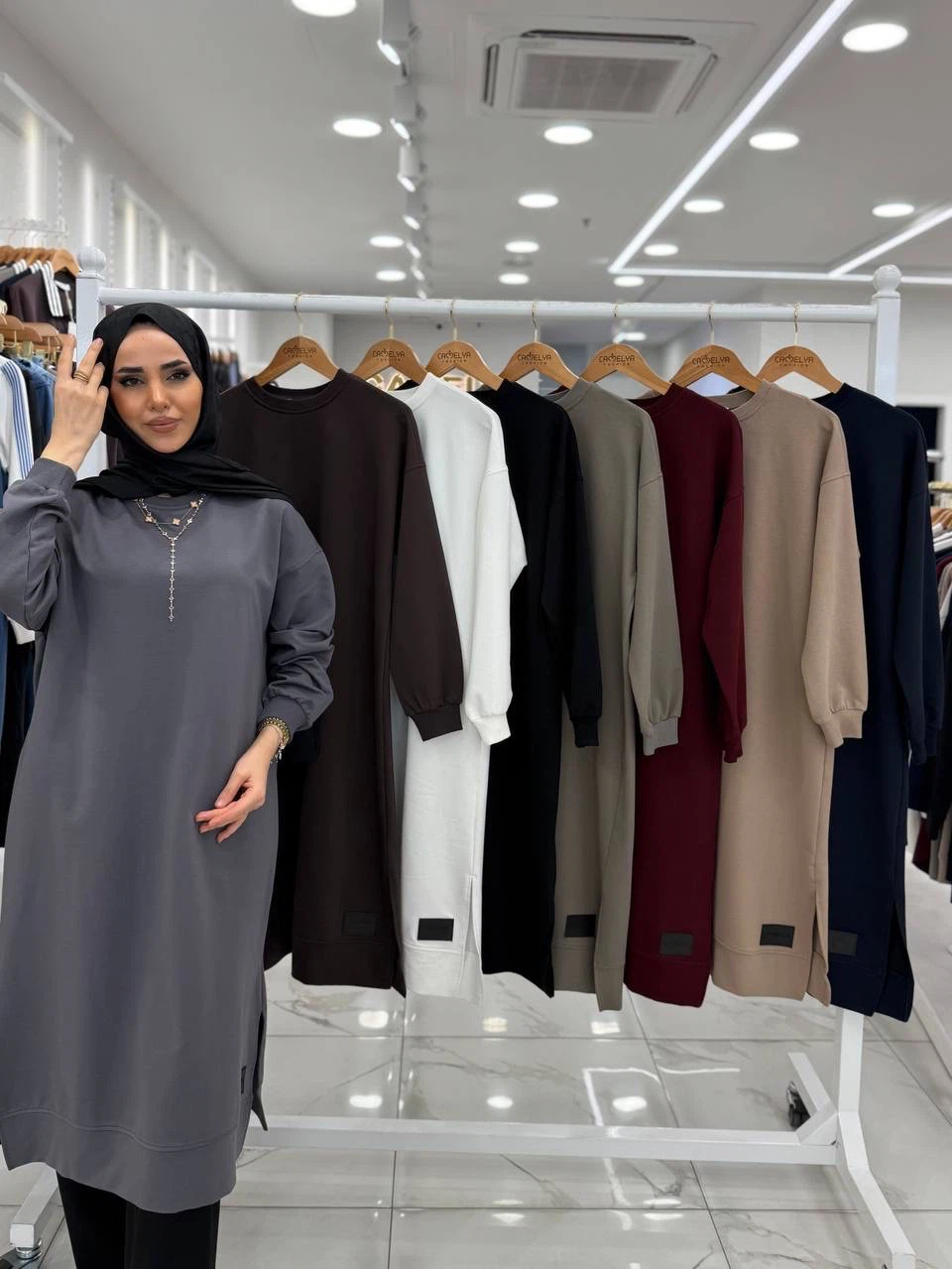 Camelva Fashion Longline Sweatshirt Tunic - photo 4