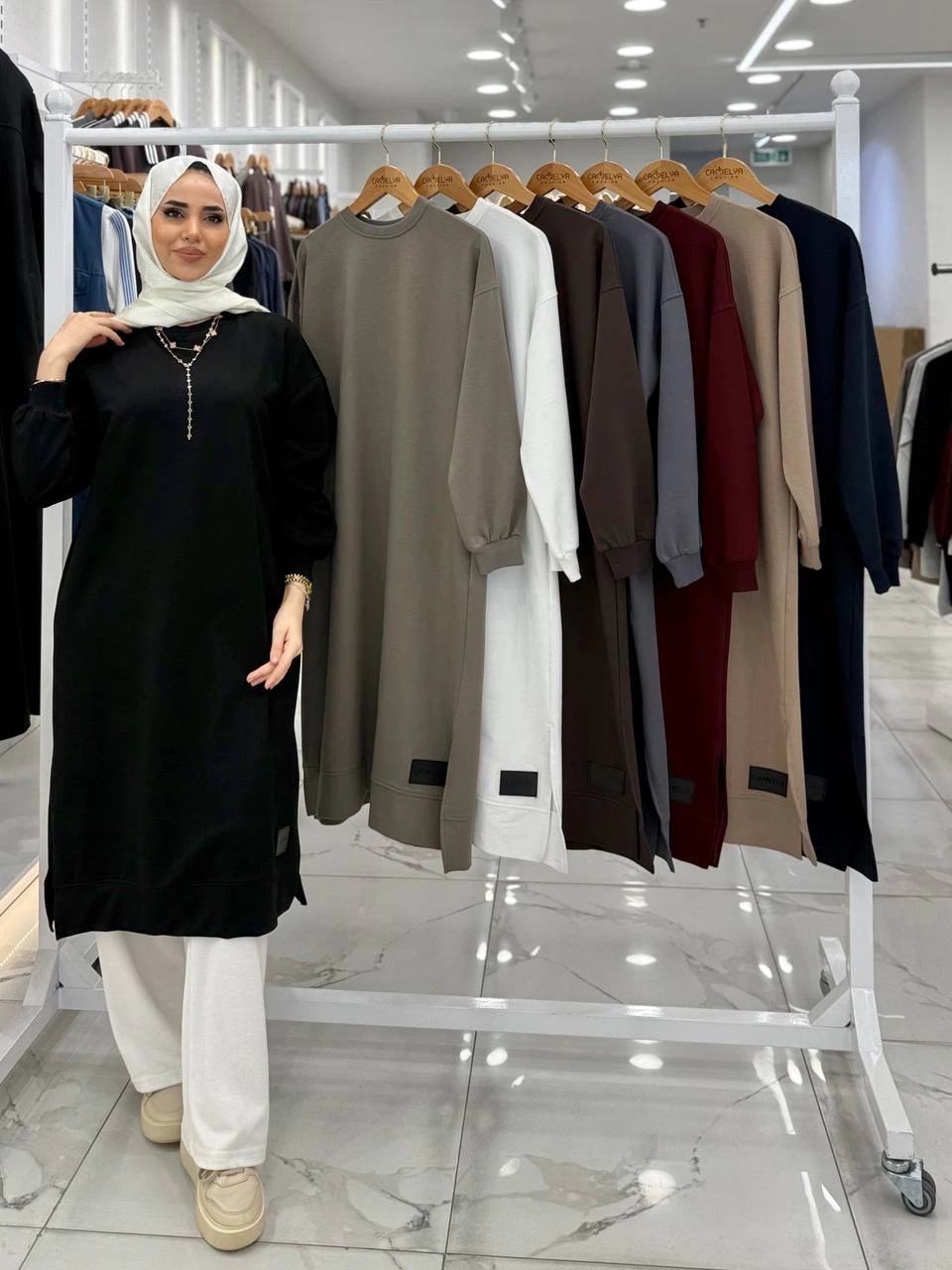 Camelva Fashion Longline Sweatshirt Tunic - photo 5