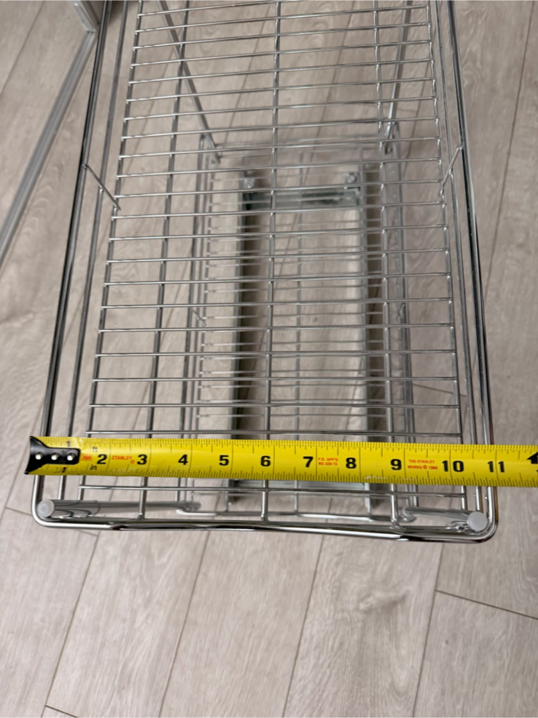 Chrome Sliding Cabinet Organizer