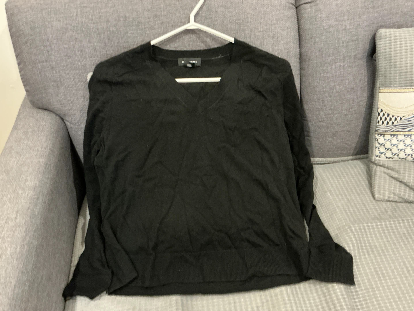 Club Monaco Black V-Neck Sweater