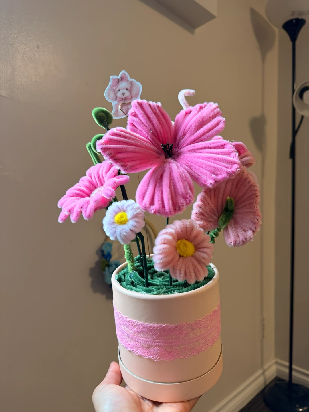 Chenille flower pot - photo 3