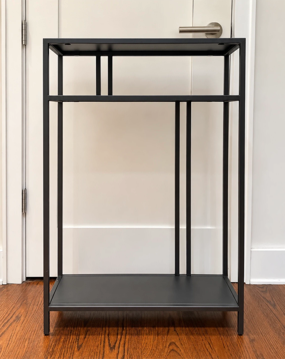 West Elm Black Metal Console Table