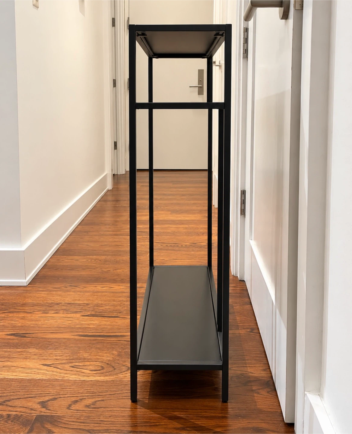 West Elm Black Metal Console Table - photo 2
