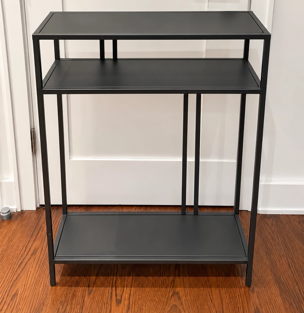 West Elm Black Metal Console Table - photo 3