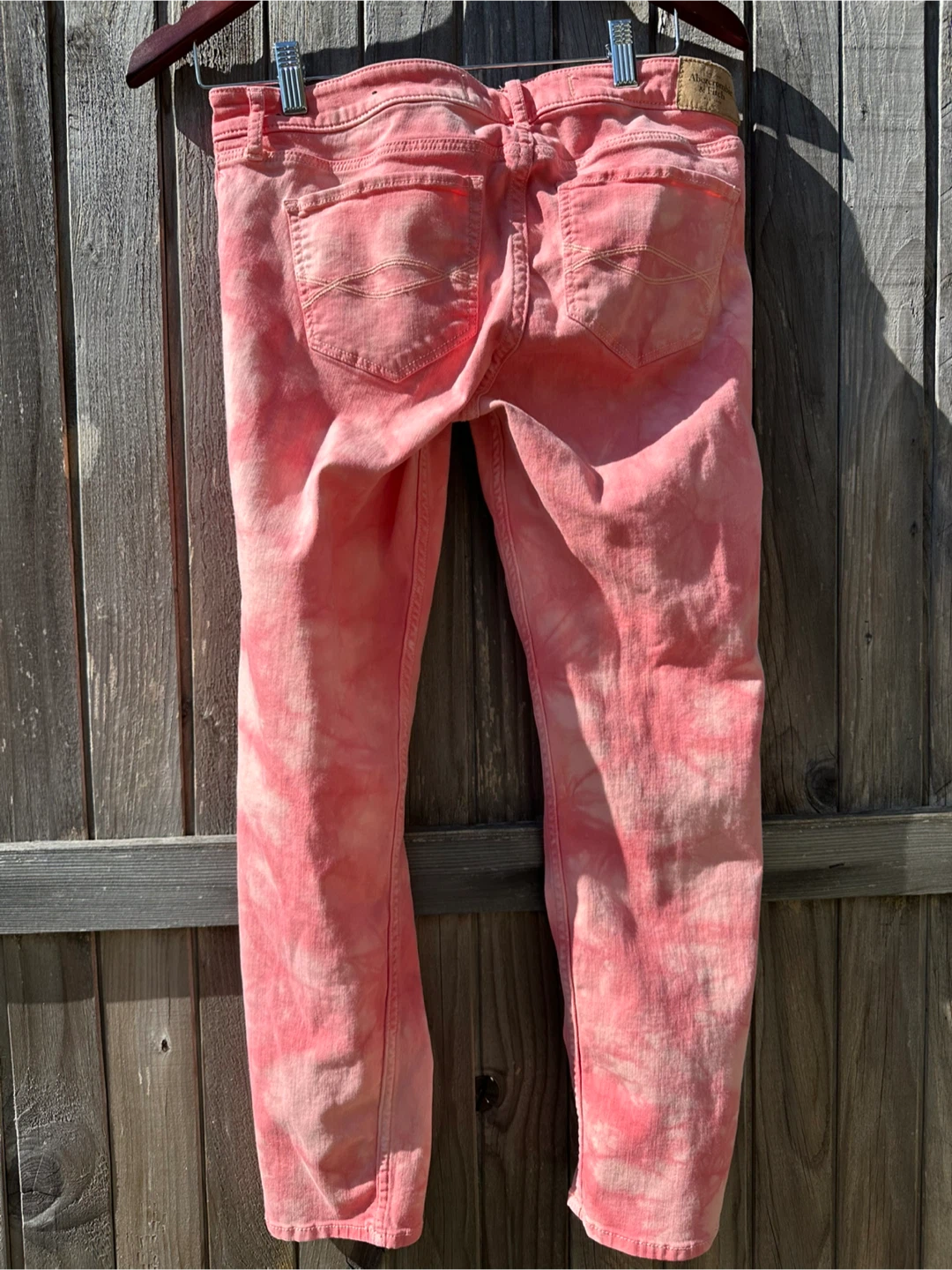 Abercrombie & Fitch Pink Tie-Dye Jeans - photo 3