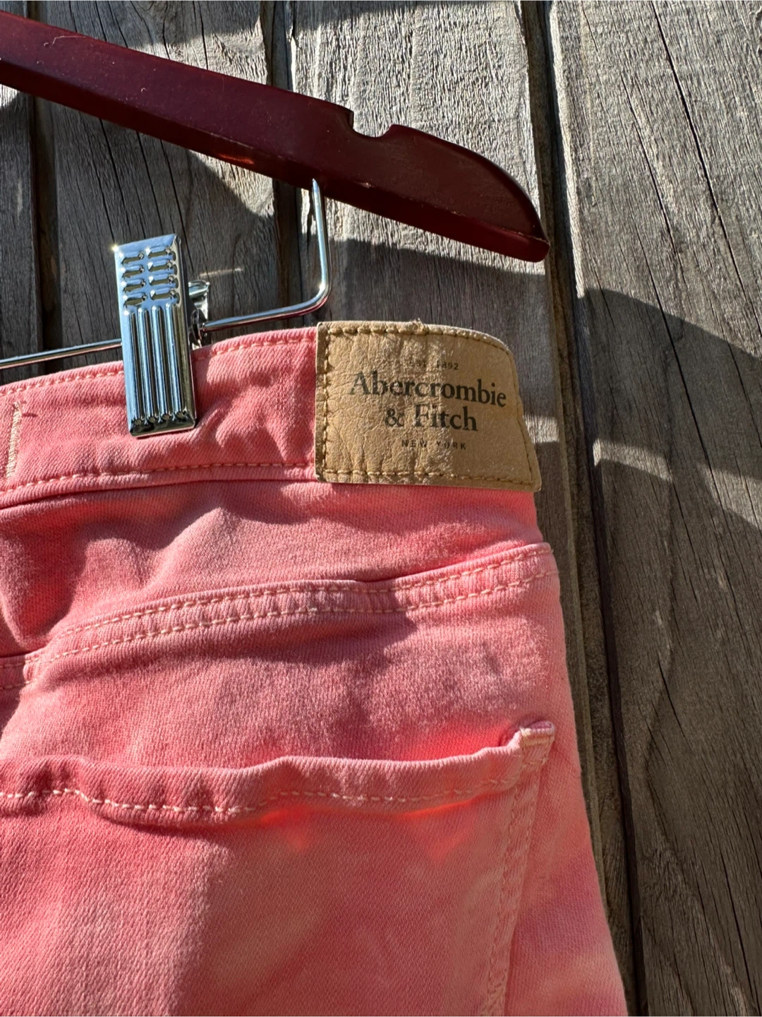 Abercrombie & Fitch Pink Tie-Dye Jeans - photo 4