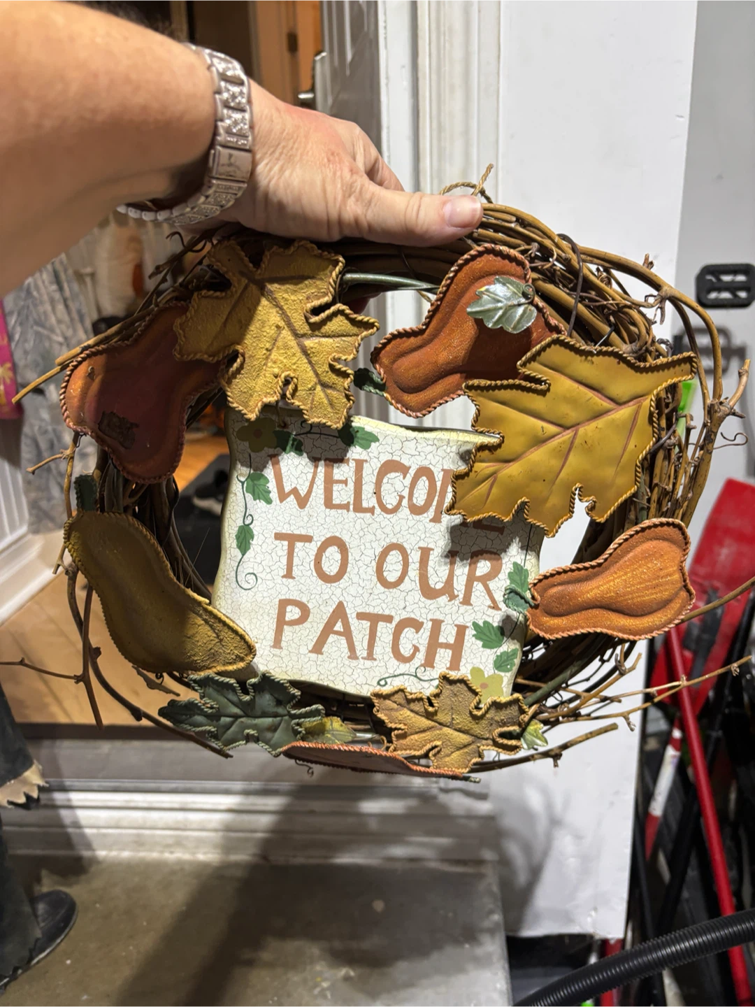 Welcome to Our Patch Fall Wreath