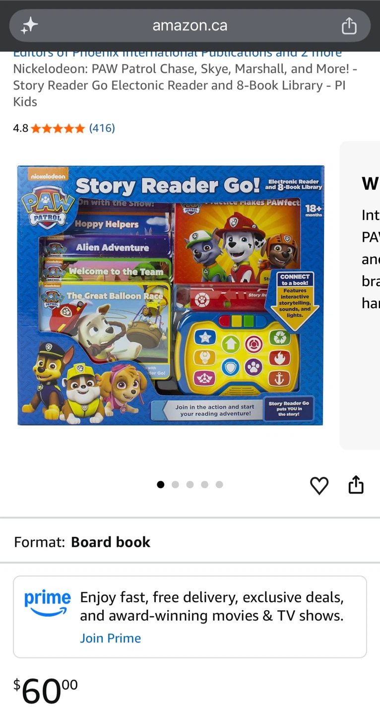 Paw Patrol story book reader & inserts - photo 5