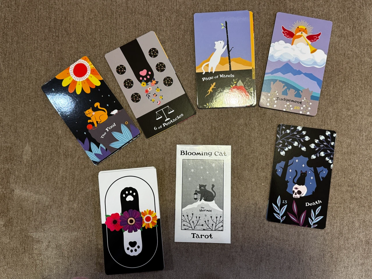 Blooming Cat Tarot & Zodiac 90-Card Indie Deck - photo 2