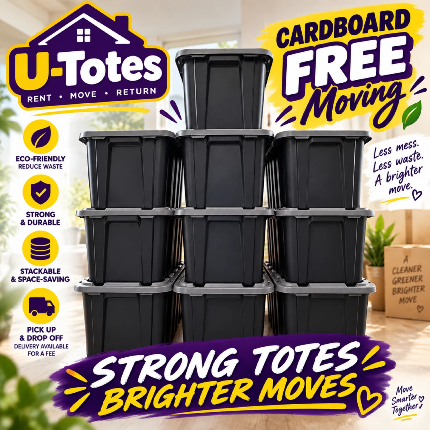 Reusable Moving Totes for Rent - photo 2