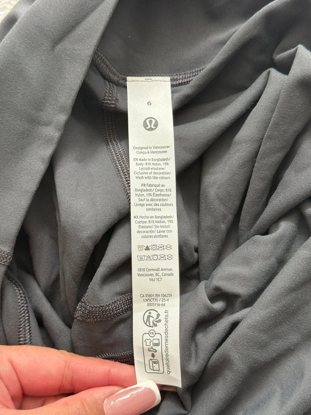 Lululemon Align High-Rise Pant 25" Coal Size 6 - photo 4