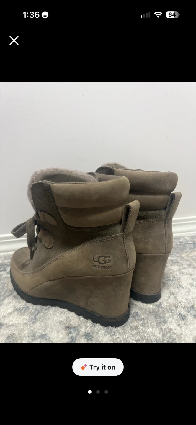 UGG Waterproof Wedge Boots