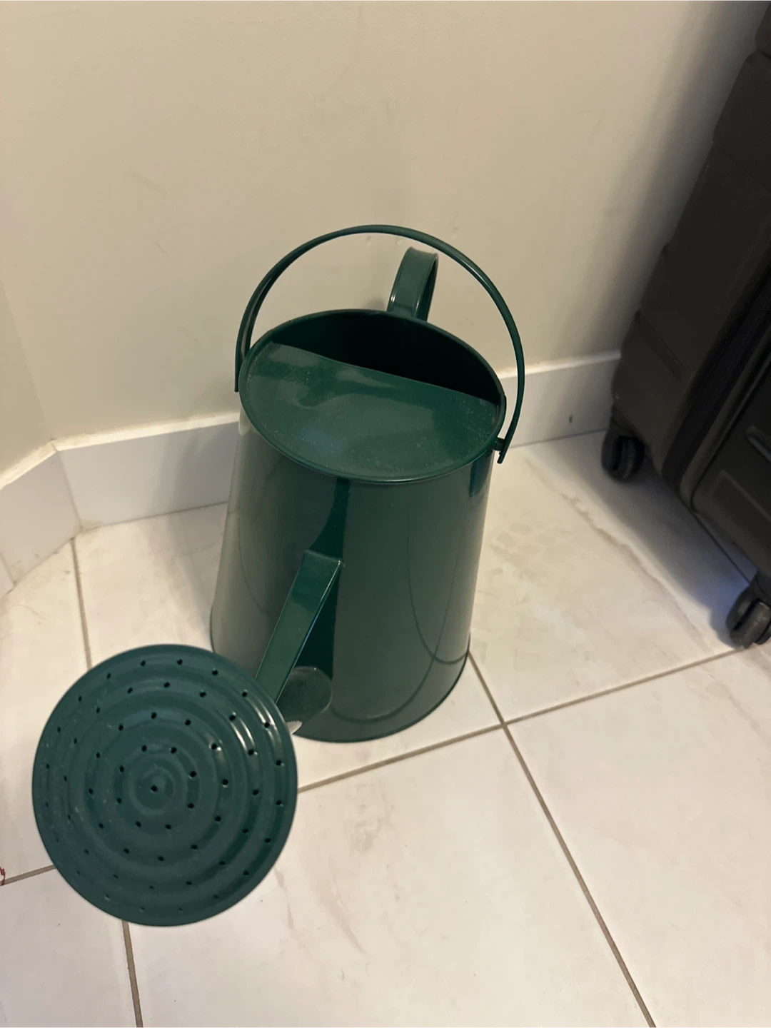 Green Metal Watering Can - photo 2