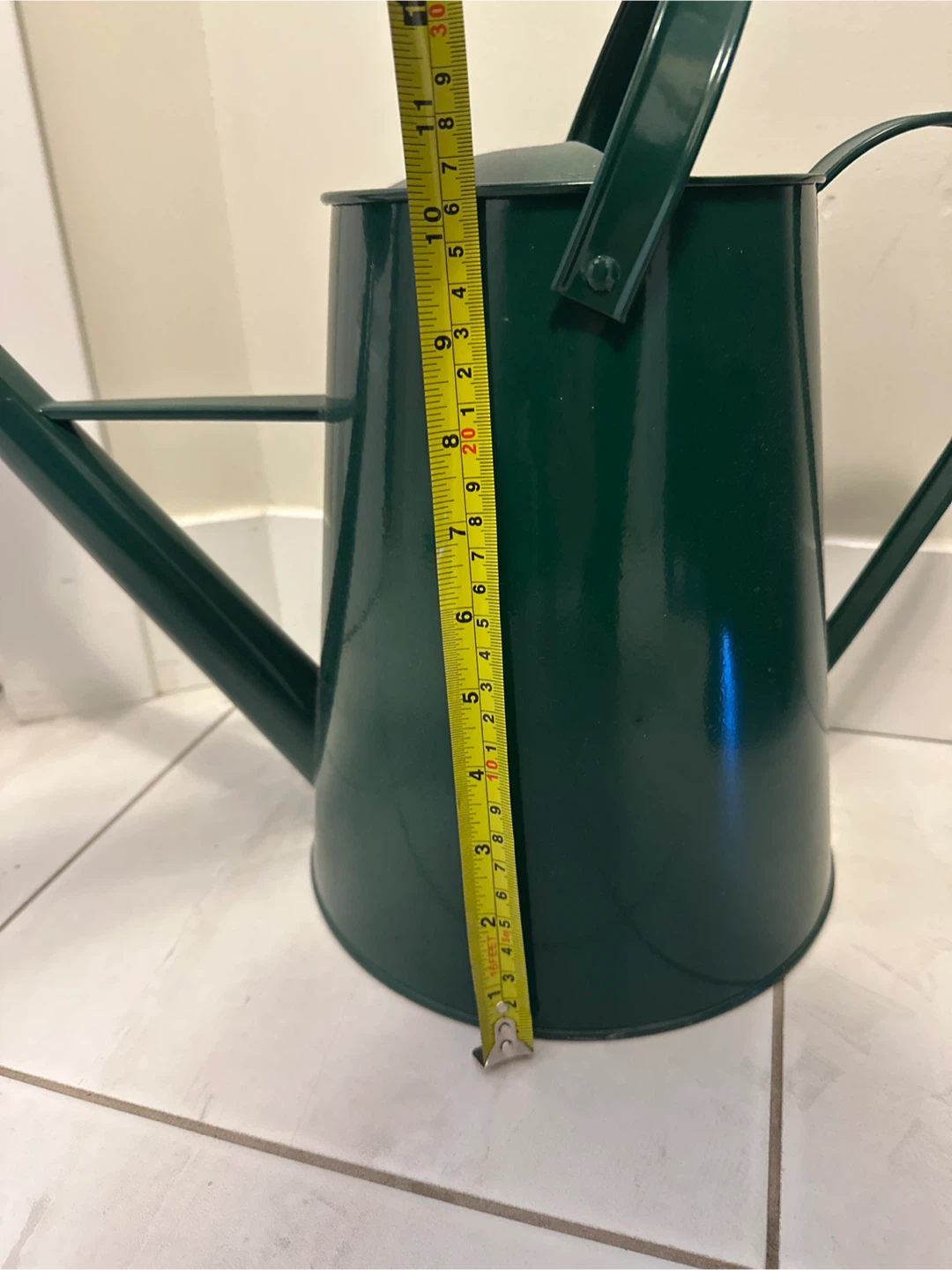 Green Metal Watering Can - photo 3