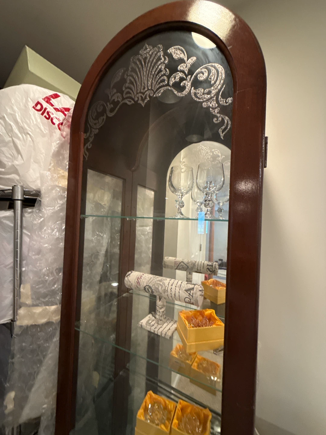 Wooden Display Curio Cabinet