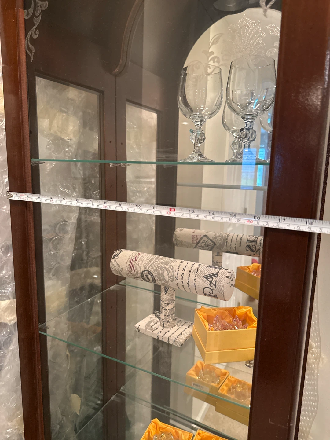 Wooden Display Curio Cabinet - photo 2