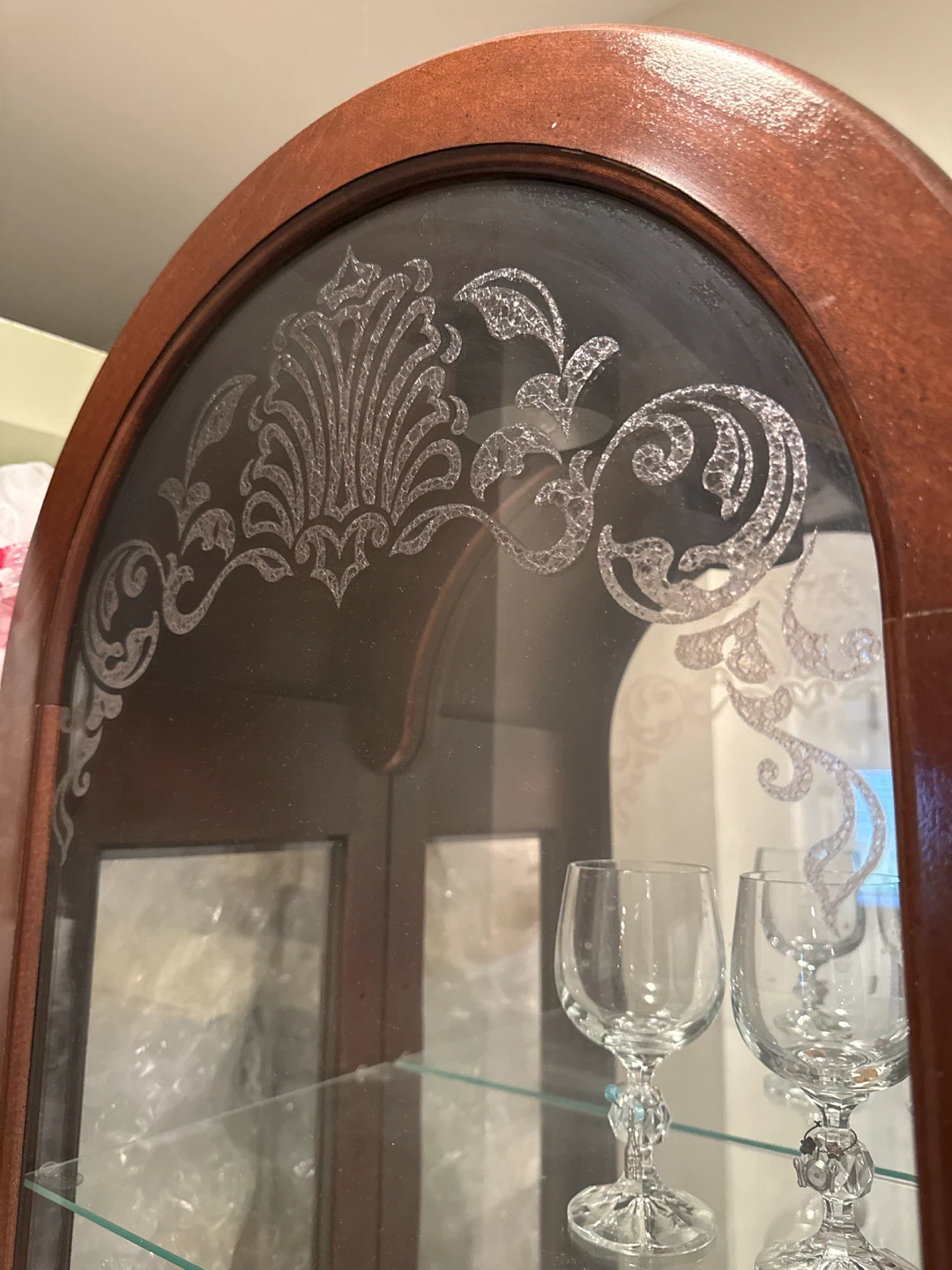 Wooden Display Curio Cabinet - photo 4
