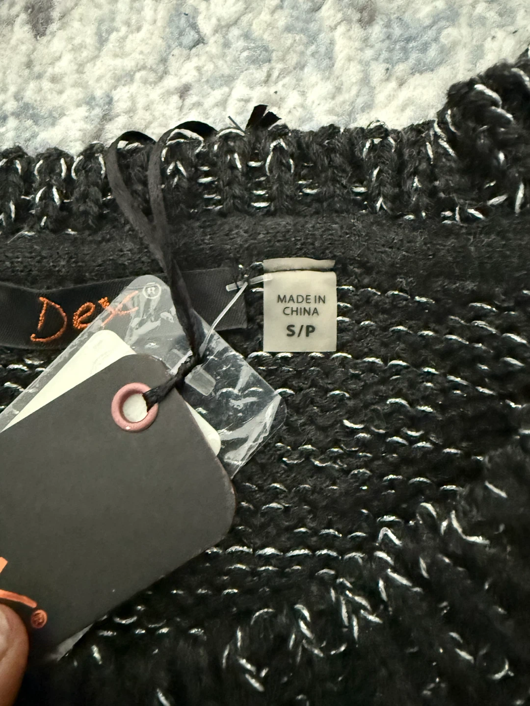Dex Black and Silver Knit Sweater - photo 2