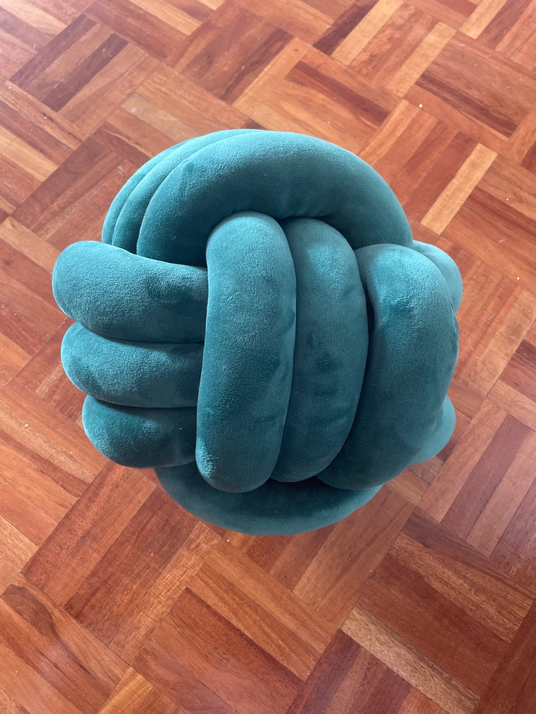 Teal Knot Pillow