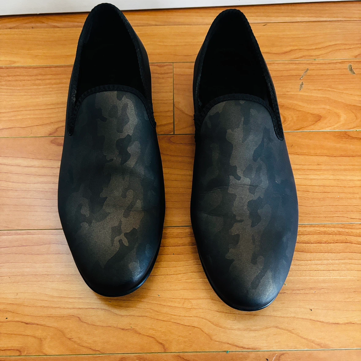ALDO Black Camo Slip-On Loafers Sz 8.5 - 9 - photo 2