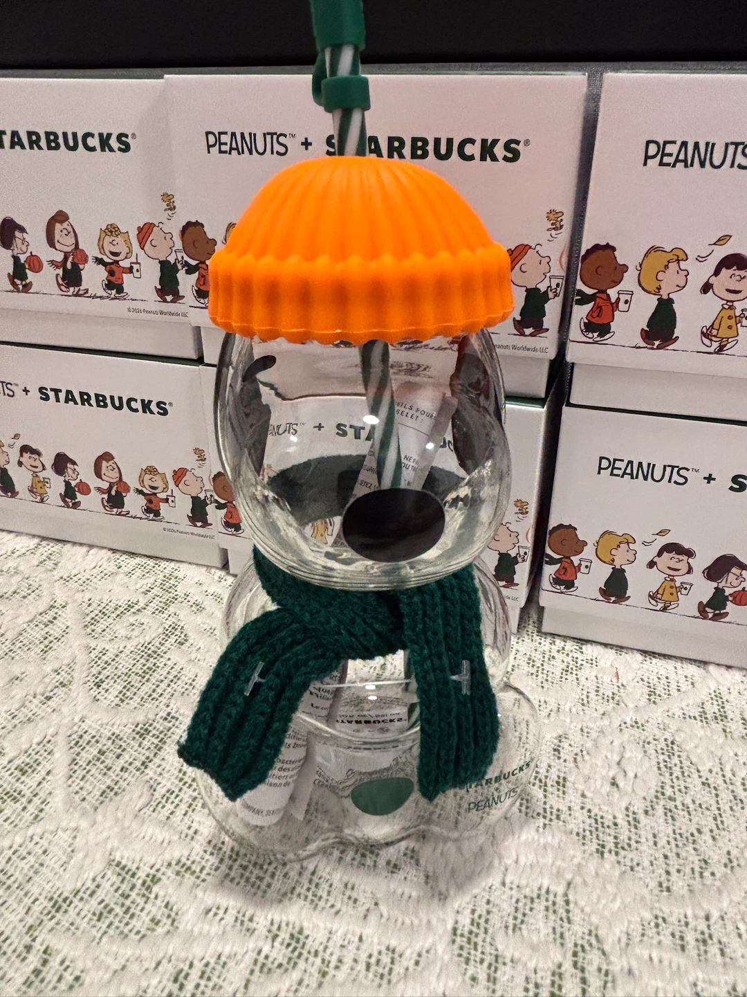 Starbucks x Peanuts Snoopy Glass Cup