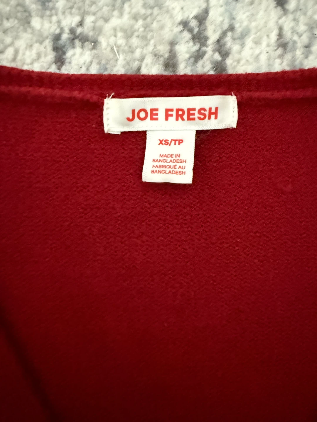 Joe Fresh Red V-Neck Sweater - photo 2