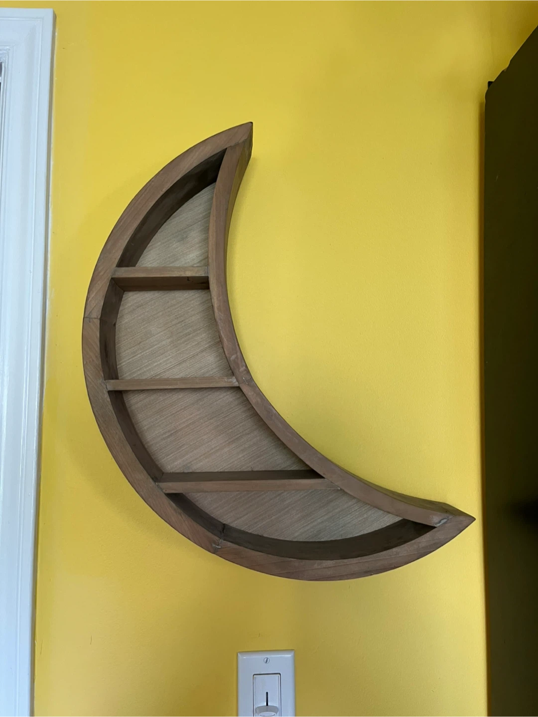Wood moon shelf