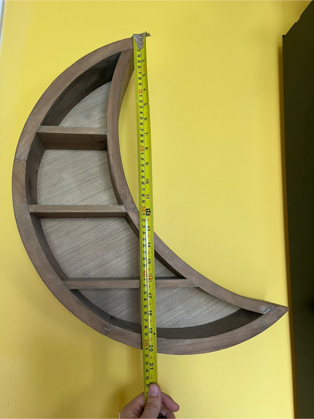 Wood moon shelf - photo 3